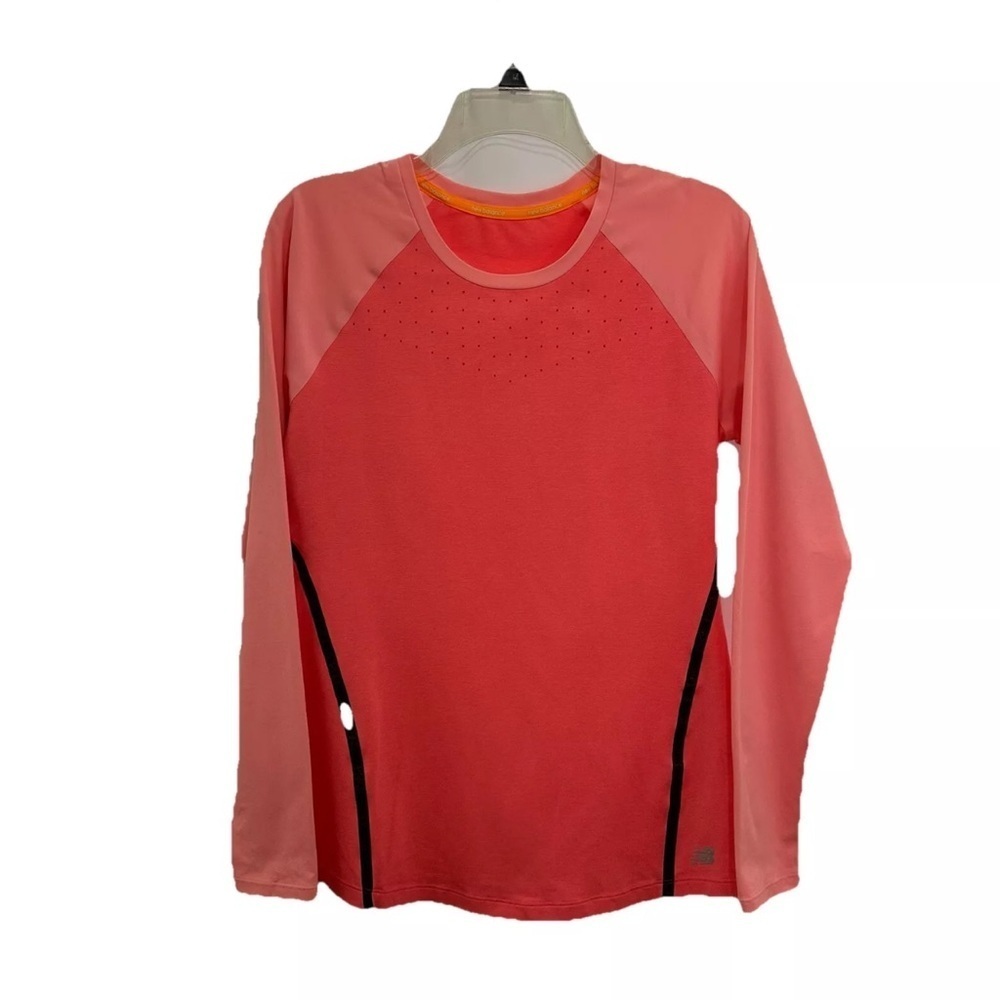 New Balance Trinamic Long Sleeve Activewear Top Women’s Medium Sports Perforated